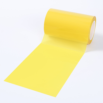 MOQ1 Roll Adhesive Coating Color Keltainen Arkki Keltainen Väri BOPET Film